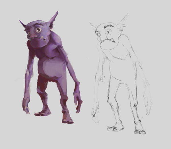 Boggo, first version. — Creature for a D&amp;D campaign, "The Abyss".